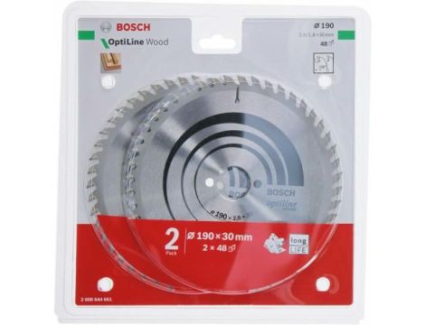 BOSCH PIŁA DWUPAK 190x30x48z OPTI.WOOD x2,6/1,6 %%%