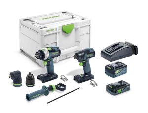 FESTOOL WKRĘTARKA + ZAKRĘTARKA ZESTAW TID 18 5,0/4,0-Set TPC 18/4