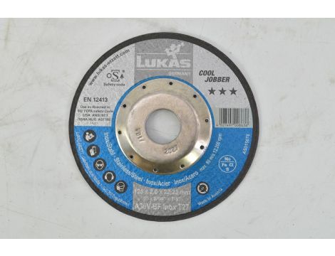 LUKAS TARCZA DO METALU 125mm x 2,0mm A36V-BF*** INOX COOL JOBBER.... %%% - 3