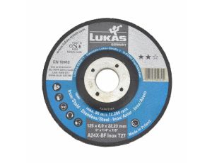 LUKAS TARCZA DO SZLIFOWANIA 125mm x 6,0mm A24X-BF** INOX.... %%%