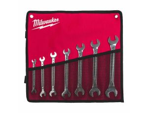 MILWAUKEE KLUCZ DWUSTRONNIE PŁASKI ZESTAW  7szt. %%%