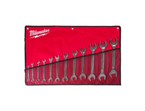 MILWAUKEE KLUCZ DWUSTRONNIE PŁASKI ZESTAW 12szt. %%%