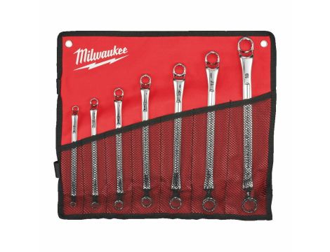 MILWAUKEE KLUCZ PODWÓJNIE ODGIĘTY 75° ZESTAW -  7 szt. %%%
