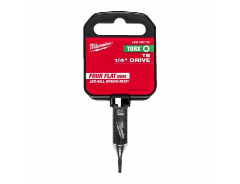 MILWAUKEE NASADKA 1/4 Z KOŃCÓWKĄ TORX  T8 %%%