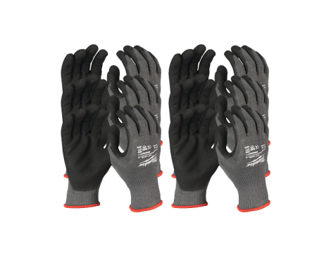 MILWAUKEE RĘKAWICE ODPORNE NA PRZECIĘCIA - POZ. 5 - ROZM M/8 - 12 SZT. %%%