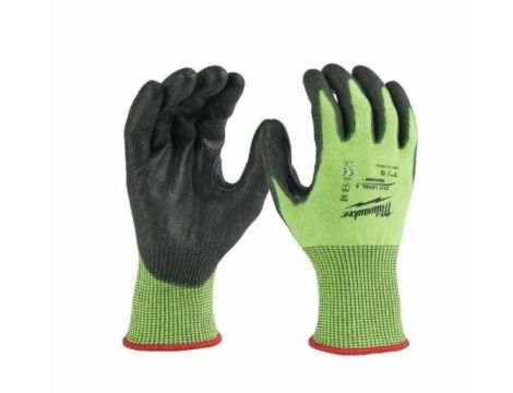 MILWAUKEE RĘKAWICE ODPORNE NA PRZECIĘCIA - POZ. E - ROZM M/8 O PODWYŻSZONEJ WIDZIALNOŚCI %%%