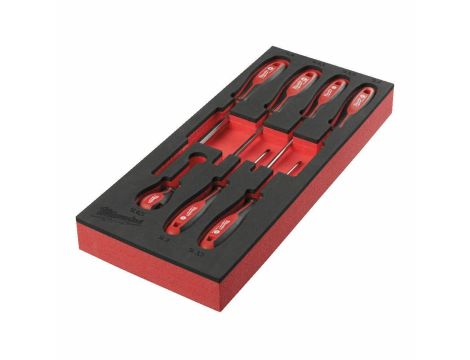 MILWAUKEE WKŁADKA PIANKOWA Z WKRĘTAKAMI  7szt. %%%