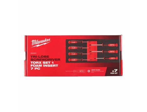 MILWAUKEE WKŁADKA PIANKOWA Z WKRĘTAKAMI  7szt. TORX %%% - 2