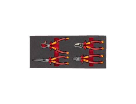 MILWAUKEE WKŁADKA PIANKOWA ZE SZCZYPCAMI  VDE 4SZT. - DO WÓZKÓW NARZĘDZIOWYCH %%%