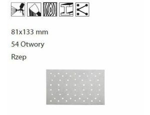 MIRKA IRIDIUM PAPIER 81x133 OTW. GR.240 54 OTWORY/100szt