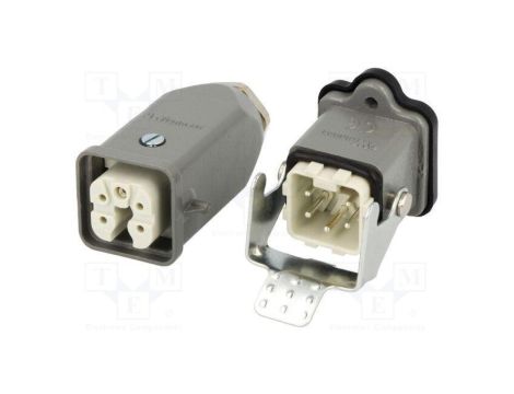 Złącze HDC męskie + żeńskie GWconnect PIN 5 10A 400V 4+PE 93603-0032