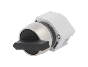 Przełącznik obrotowy 22mm Poz.stab 2 czarny brak IP65 Poz 2 704.101.0