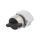 Przełącznik obrotowy 22mm Poz.stab 2 czarny brak IP65 Poz 2 704.101.0