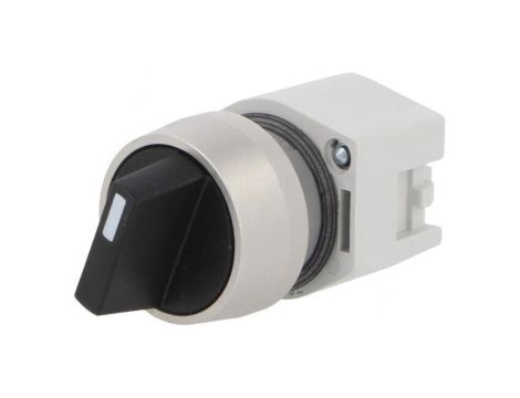 Przełącznik obrotowy 22mm Poz.stab 2 biały/czarny brak IP65 704.411.0