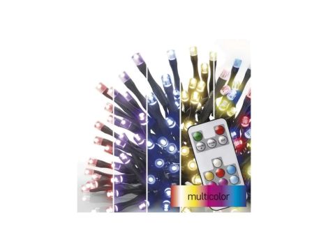 Lampki choinkowe Classic 120 LED 12m, RGB, 72 programy, pilot, IP44, timer D4AA03