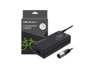Qoltec Ładowarka do roweru elektrycznego 36V 42V 2A 3P XLR-18mm +kabel zasilający