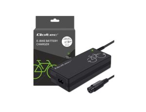 Qoltec Szybka Ładowarka do roweru elektrycznego 36V 42V 2A 3P-GX16 +kabel zasilający