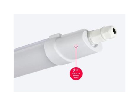 Oprawa hermetyczna LINIX 4000K 45W 5400lm IP65 150cm szara czujnik ruchu 3 lata gwar.