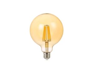 Żarówka LED G125 E27 12W 1300lm WW barwa ciepła 2200K 360 COG AMBER