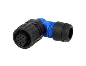 Złącze okrągłe wtyk na przewód -PIN 7 żeńskie bez styków 6+PE C01610F00600010