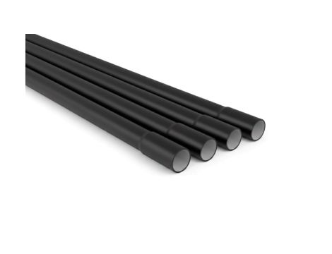 Rura elektroinstalacyjna PVC z kielichem 22 mm/2 m, czarna, 25 szt.