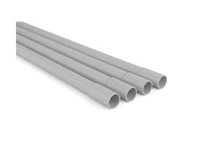 Rura elektroinstalacyjna PVC z kielichem 20 mm/2 m, szara, 25 szt.
