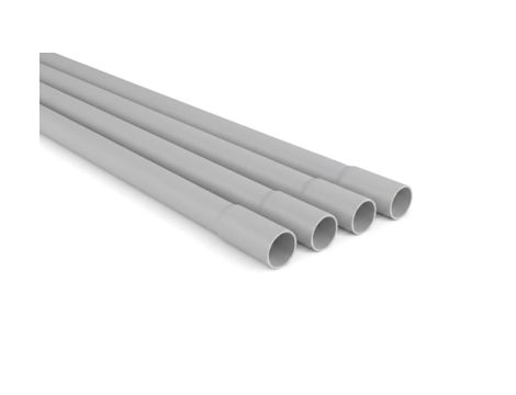 Rura elektroinstalacyjna PVC z kielichem 25 mm/2 m, szara, 25 szt.