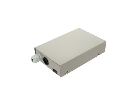 Przełącznica światłowodowa FO FTTH naścienna MINI na 8 adapterów SC simplex / LC duplex szara TELCOLINE