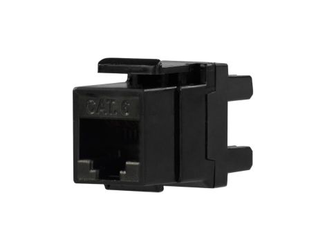 Moduł keystone RJ45 UTP kat.6 nieekranowany tylny montaż czarny