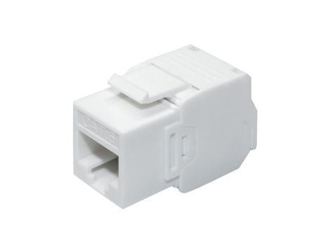 Moduł keystone RJ45 UTP kat.6 nieekranowany beznarzędziowy mini biały