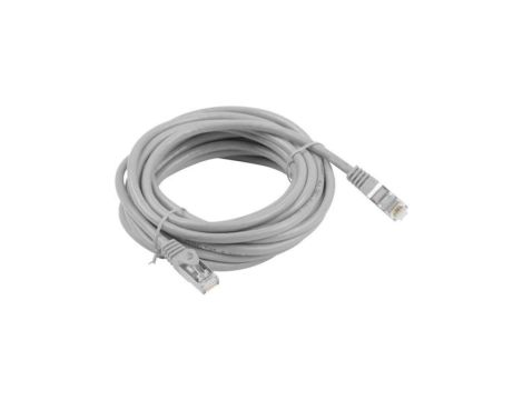 Patchcord FTP kat.6 kabel sieciowy LAN 2x RJ45 linka szary 5m LANBERG