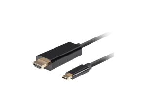 Kabel USB 2.0 typ-C / HDMI (wtyk / wtyk) 2.0 4K@60Hz 1.8m Lanberg