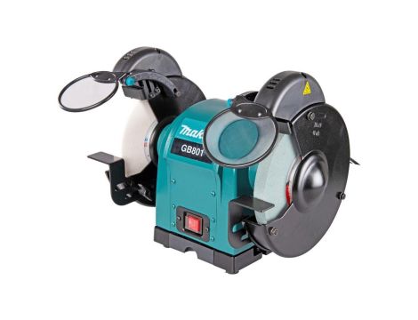 Szlifierka stołowa sieciowa 230V 550W, tarcza / ściernica 205x19mm, 2850 obrotów na minutę w zestawie z akcesoriami Makita