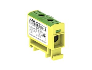 Złączka szynowa 1-torowa Al/Cu 2,5-35mm2 135A 1500V na TH35 żółto-zielony OTL35 MOREK