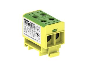 Złączka szynowa 2-torowa Al/Cu 2,5-35mm2 270A 1500V na TH35 żółto-zielony OTL35-2 MOREK