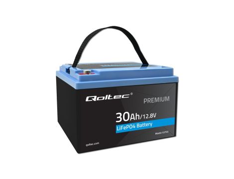 Qoltec Akumulator LiFePO4 Litowo-Żelazowo-Fosforanowy 12.8V 30Ah 384Wh BMS