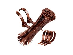 Opaska kablowa UV brązowa 2,5X200 x10