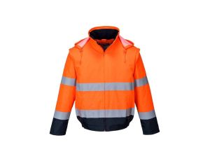 Kurtka ostrzegawcza 2w1 c464 pomarańczowa rozmiar l