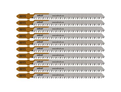 Brzeszczoty do wyrzynarek 60 mm, płyty wiórowe, dokładne cięcie 10 szt. wolfcraft