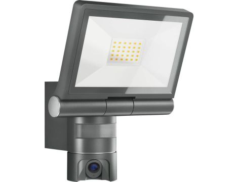 Naświetlacz z kamerą i czujnikiem Steinel XLED CAM2 SC LED PIR 21W 3000K 2310lm IP44 IK03 230V antracytowy / aluminium