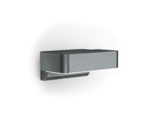 Lampa elewacyjna z czujnikiem ruchu i zmierzchu Steinel L 800 SC LED 7,7W Bluetooth Mesh STEINEL Connect przyjazny dla owadów 1800K 428lm IP44 IK03 230V downlight antracyt / aluminium