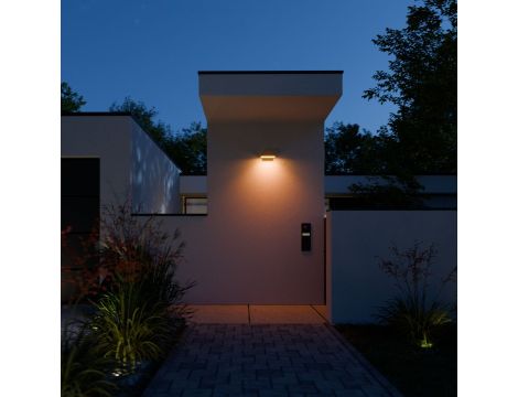 Lampa elewacyjna z czujnikiem ruchu i zmierzchu Steinel L 800 SC LED 7,7W Bluetooth Mesh STEINEL Connect przyjazny dla owadów 1800K 428lm IP44 IK03 230V downlight antracyt / aluminium - 4