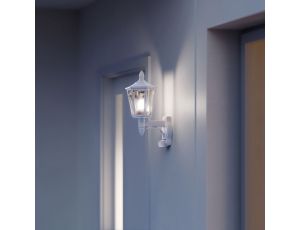 Lampa elewacyjna z czujnikiem ruchu i zmierzchu Steinel L 16 S PIR max.20W w Led E27 IP44 IK03 230V biały / tworzywo sztuczne - image 2
