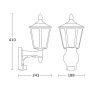 Lampa elewacyjna z czujnikiem ruchu i zmierzchu Steinel L 16 S PIR max.20W w Led E27 IP44 IK03 230V biały / tworzywo sztuczne - 7