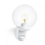 Lampa elewacyjna z czujnikiem ruchu i zmierzchu Steinel L 595 S PIR max.60W E27 IP44 IK03 230V biała / szkło /tworzywo sztuczne - 2
