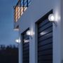 Lampa elewacyjna z czujnikiem ruchu i zmierzchu Steinel L 595 S PIR max.60W E27 IP44 IK03 230V biała / szkło /tworzywo sztuczne - 3