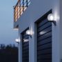 Lampa elewacyjna z czujnikiem ruchu i zmierzchu Steinel L 595 S PIR max.60W E27 IP44 IK03 230V czarna / szkło / tworzywo sztuczne - 3