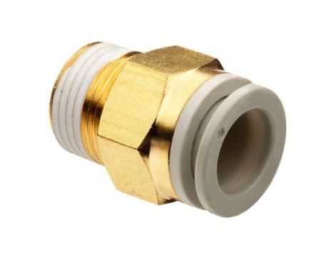 Złączka wtykowa gwintowana,prosta -1-10bar mosiądz -5-60C KQ2H12-03AS