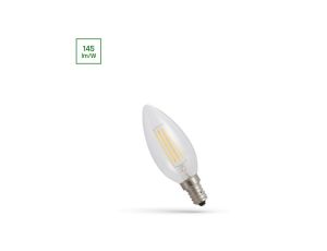 Żarówka świeczka LED E14 5.5W 800lm COG 2700K CLEAR DIM