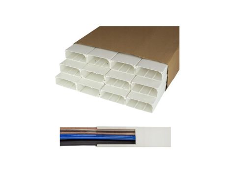 Listwa elektroinstalacyjna kanał kablowy STANDARD BKK 100x40mm korytko z pokrywą KARTON=24m (12szt)